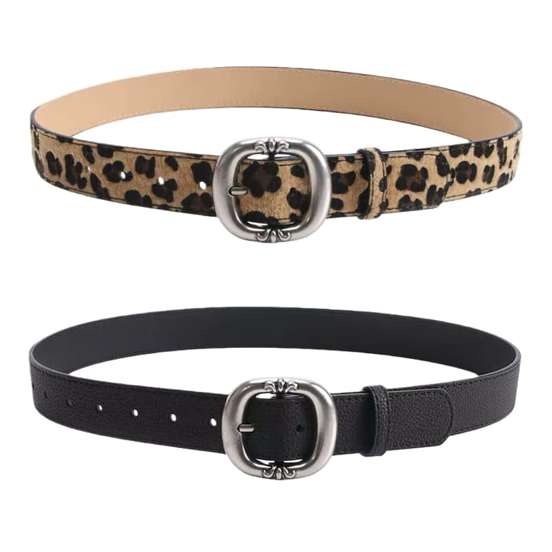 Ceinture imprimée léopard pour femmes