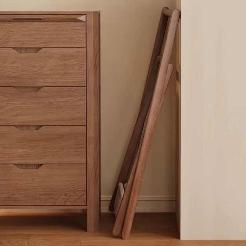 Porte-manteaux sur pied en bois ouvert, minimaliste et moderne, gain de place, pour chambre, dressing, salon et mobilier de soirée