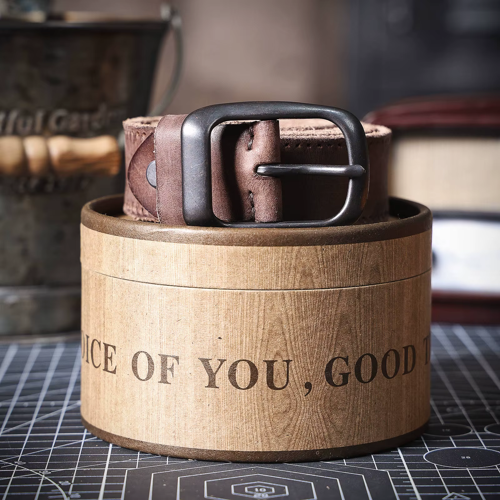 Ceinture en cuir véritable pour homme