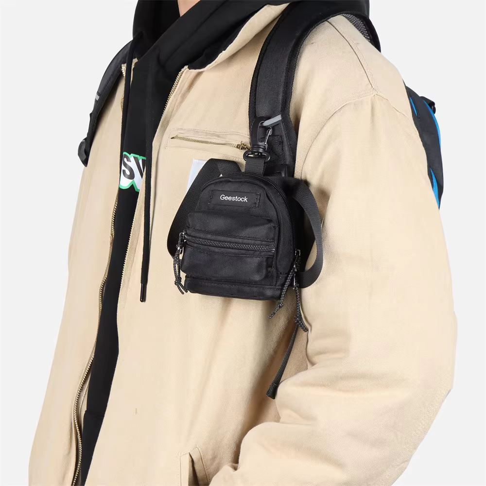Geestock élégant Mini porte-monnaie femmes hommes voyage argent/porte-carte organisateur métal fermeture éclair sac à main Ultra mince porte-clés portefeuille
