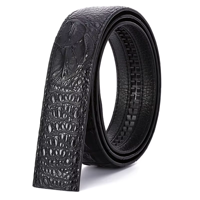 MYMC Ceinture en cuir de vachette double couche pour homme
