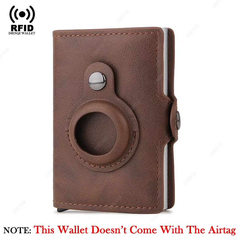 Portefeuille pour hommes pour Apple Airtag RFID blocage porte-carte Air Tag