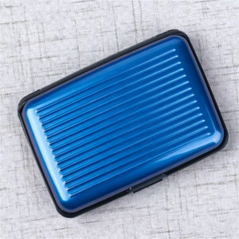 Porte-cartes de visite en aluminium pour hommes et femmes