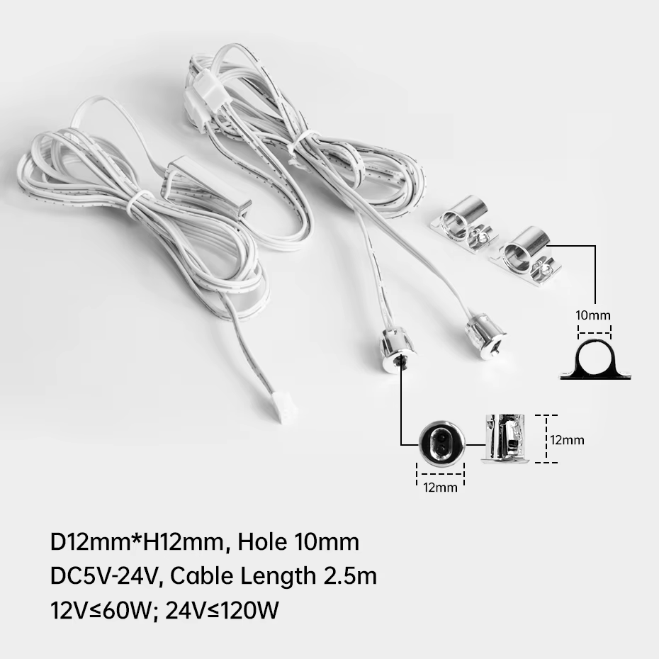 Capteur de porte Dupont DC12V-24V, interrupteur de détection de mouvement double pour armoire, placard, éclairage LED et décoration