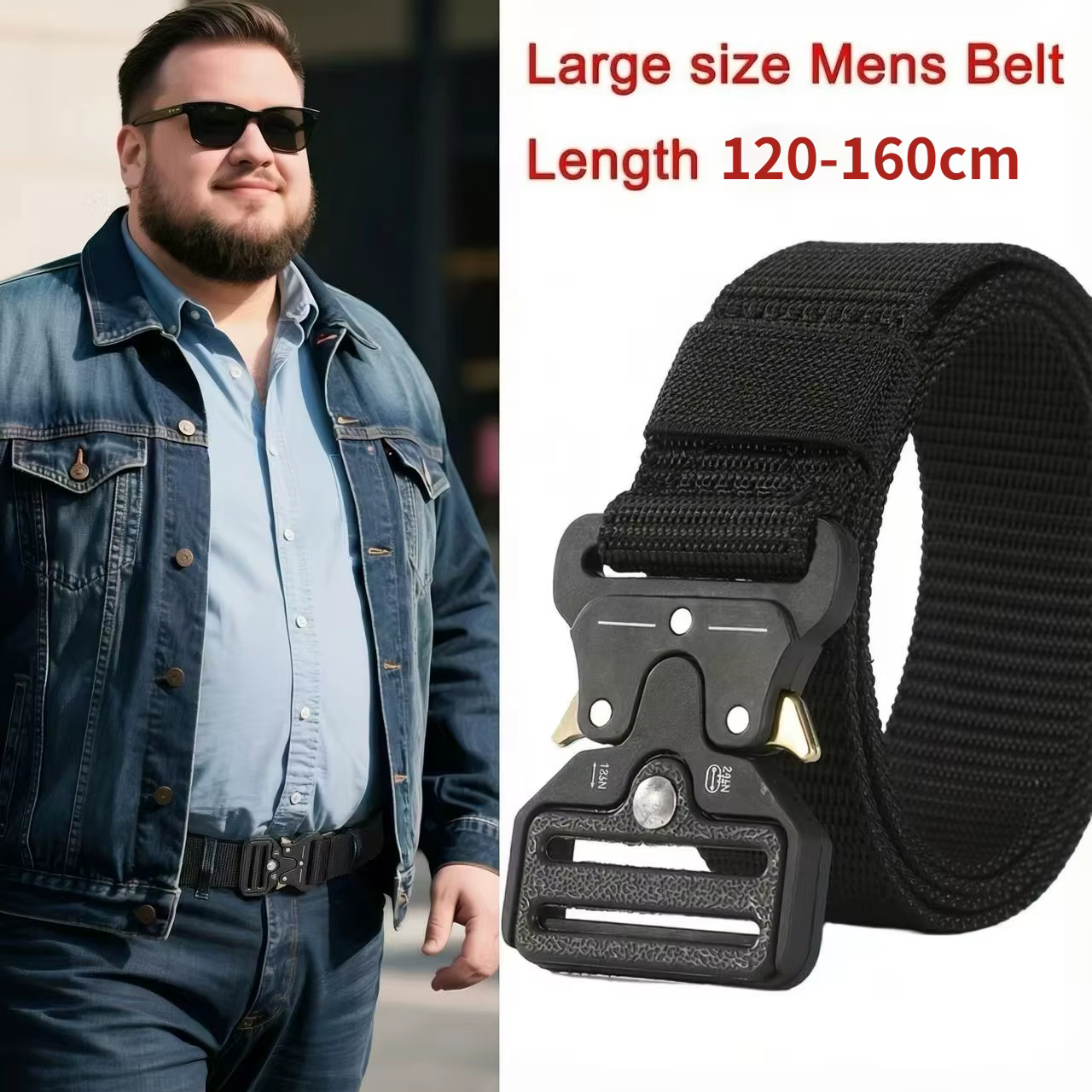 Ceinture extra longue pour homme 150cm 160cm