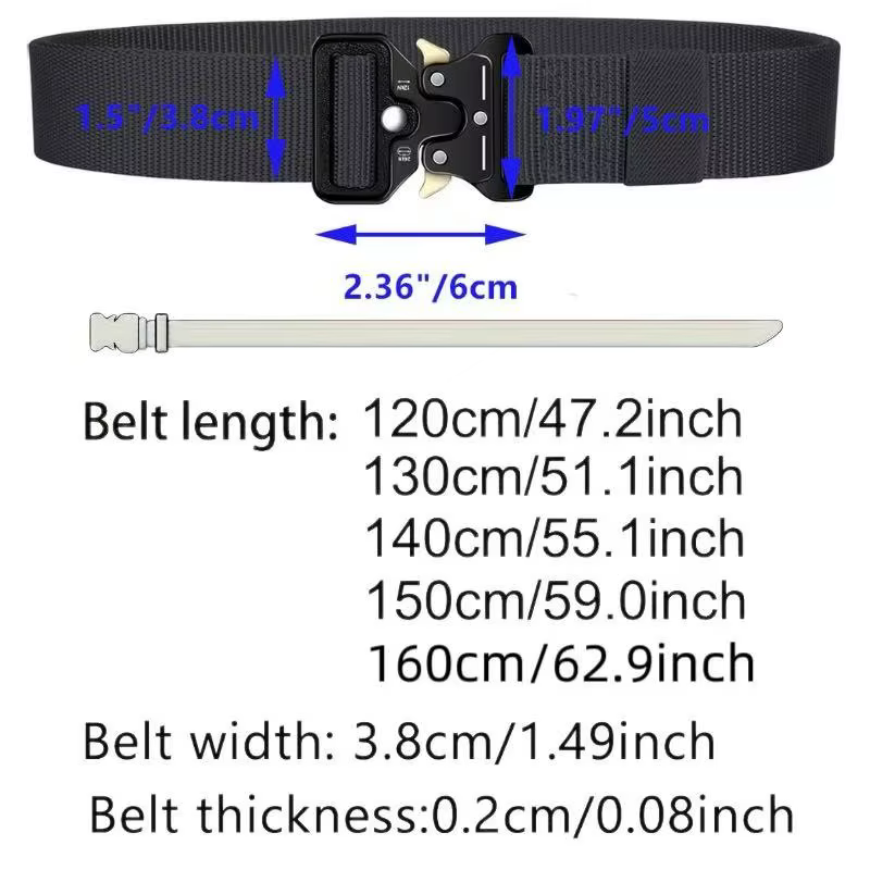 Ceinture extra longue pour homme 150cm 160cm
