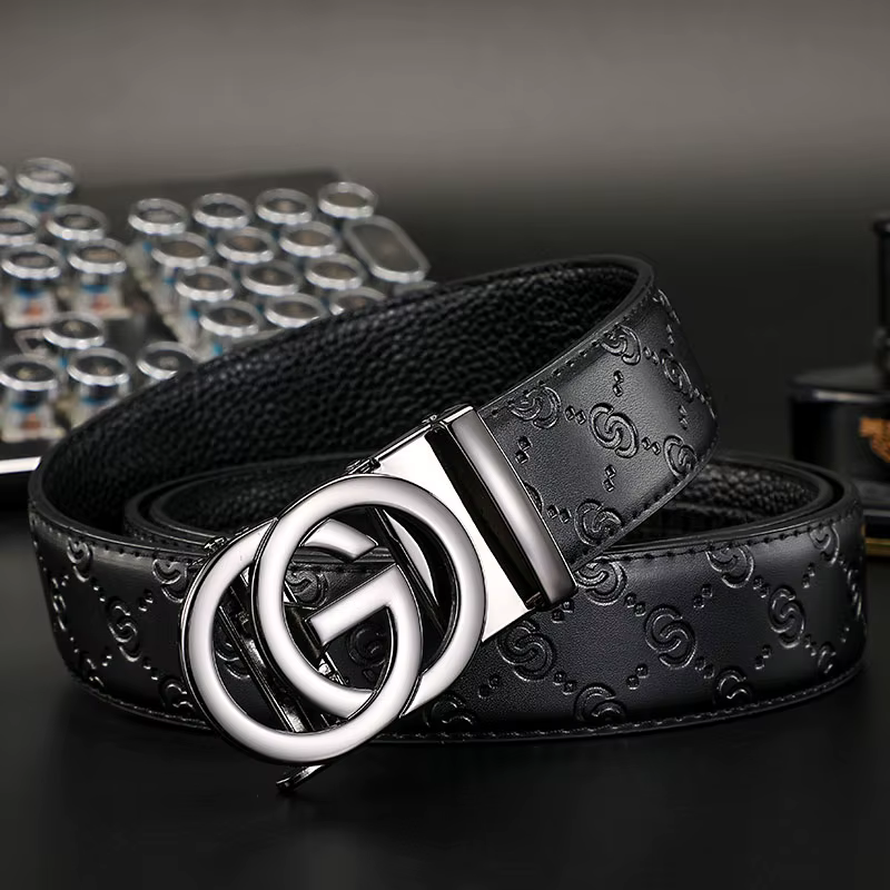 Nouveau mince 34mm hommes d'affaires ceinture formelle en cuir mâle