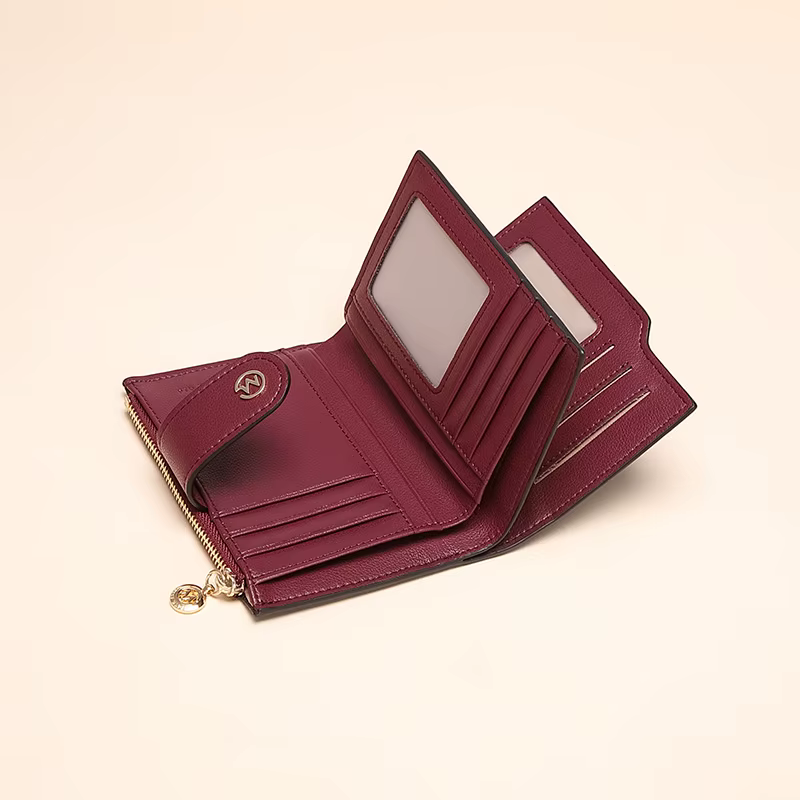 GOLF Portefeuilles en cuir pour femmes, petit sac à main pour dames, porte-cartes de crédit, carte photo bancaire d'identité, pince à billets, portefeuille court en cuir