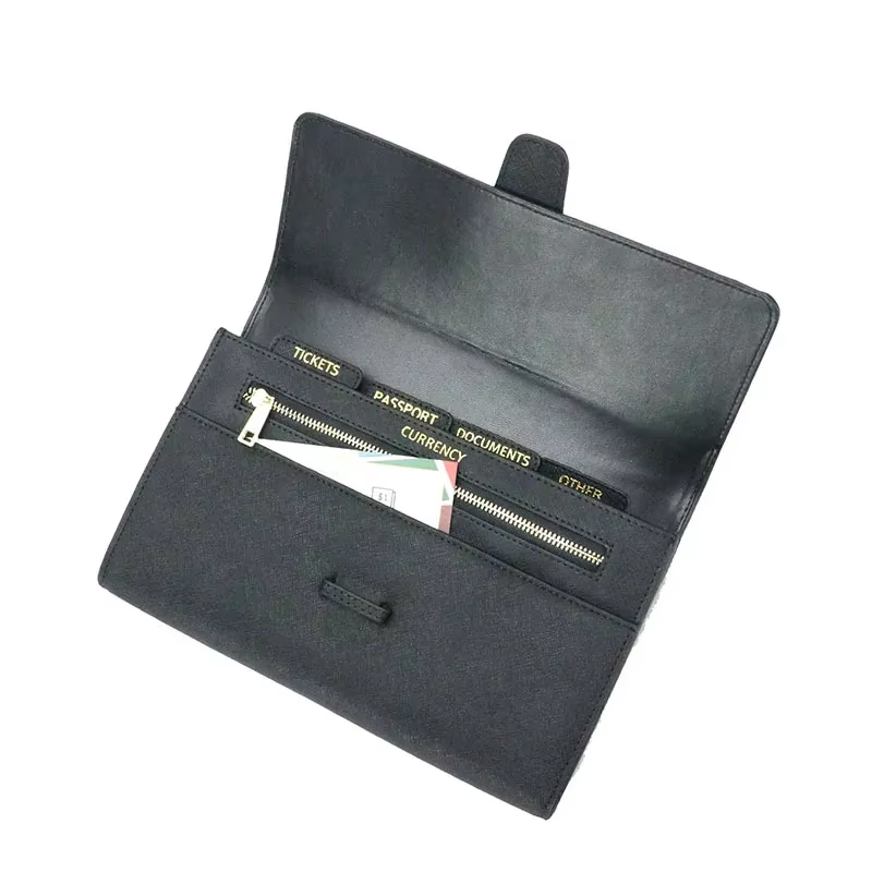 Portefeuille long en cuir grande capacité