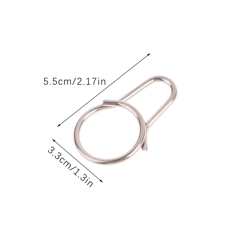 Porte-clés en alliage de titane avec clip ceinture