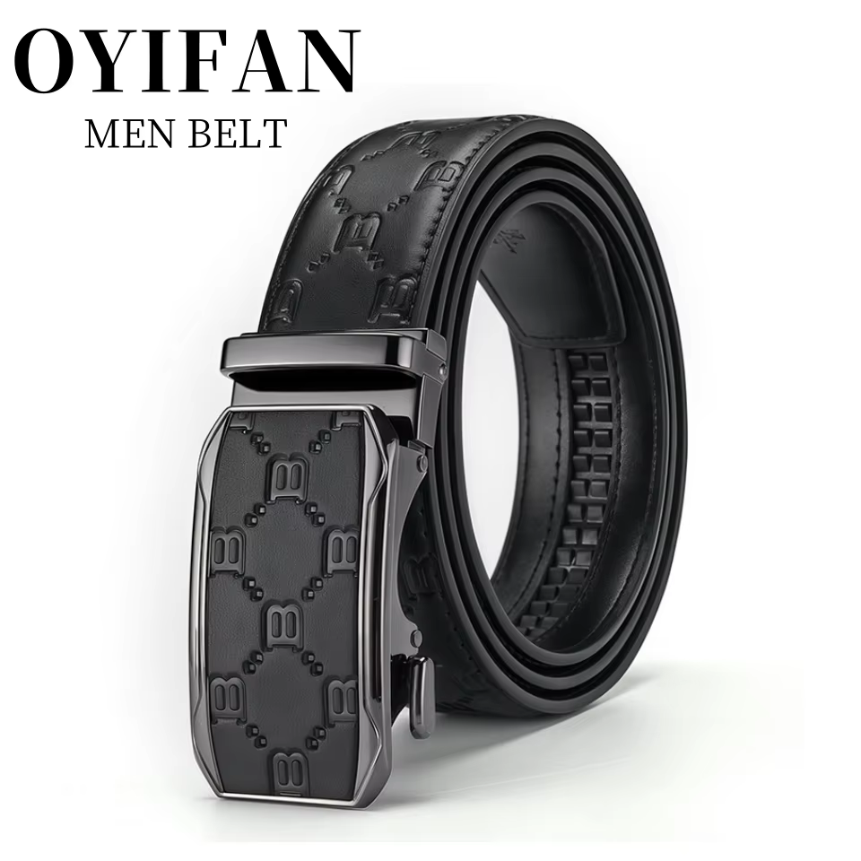 Ceinture en cuir véritable marron noir pour hommes