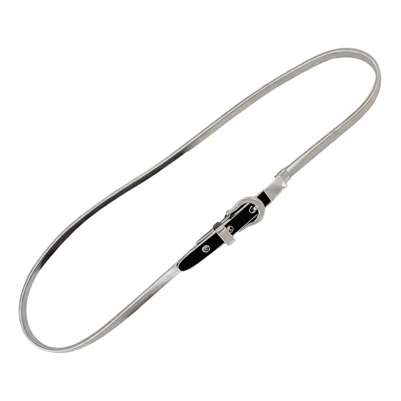 Ceinture pour femme en métal haut de gamme