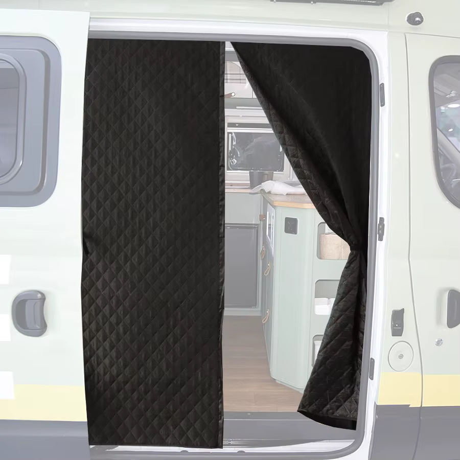 Couverture de porte isolée universelle pour camping-car, rideau isolant pour porte de camping-car, 180cm x 133cm, couverture isolée thermique imperméable pour l'hiver