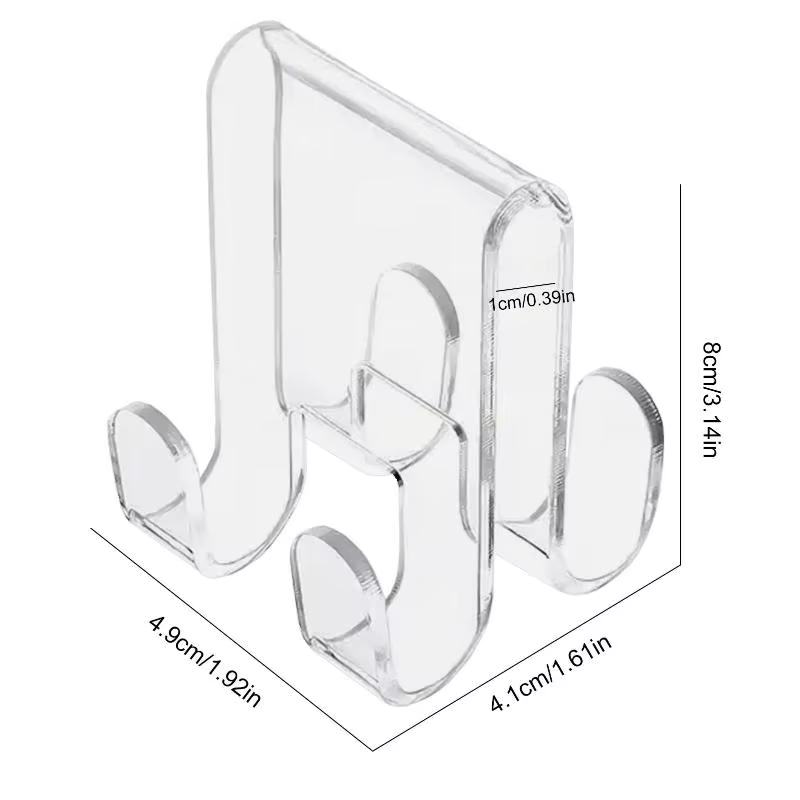 ㈅ Crochets de porte de douche pour serviettes, crochets de suspension pour portes vitrées, crochets de porte de douche peu encombrants pour vêtements, serviettes, débarbouillettes et peignoirs