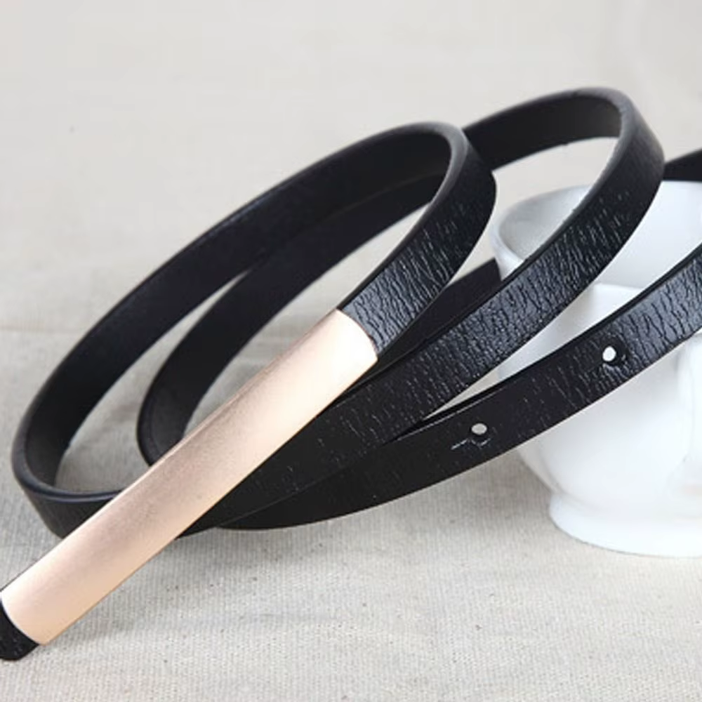 Ceinture en cuir véritable pour femmes