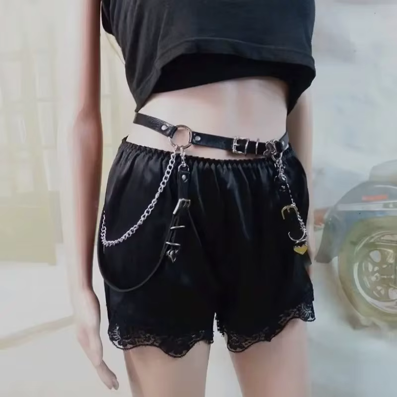 Ceinture de jupe en cuir Pu pour femmes