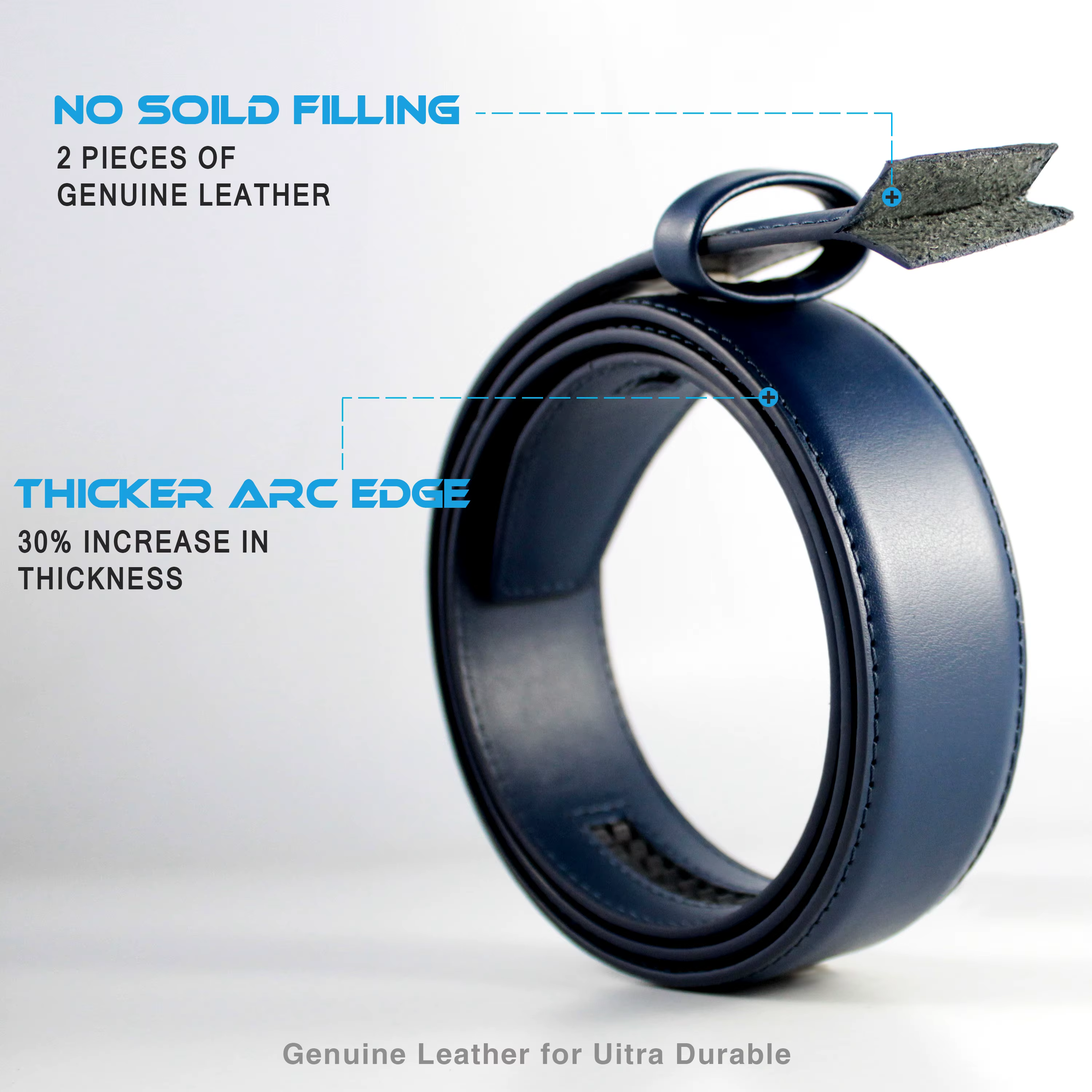 DOOPAI marque ceinture en cuir véritable de qualité supérieure