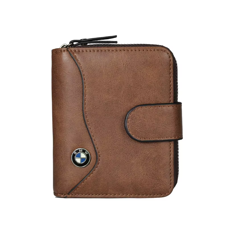 Portefeuille en métal avec logo de voiture