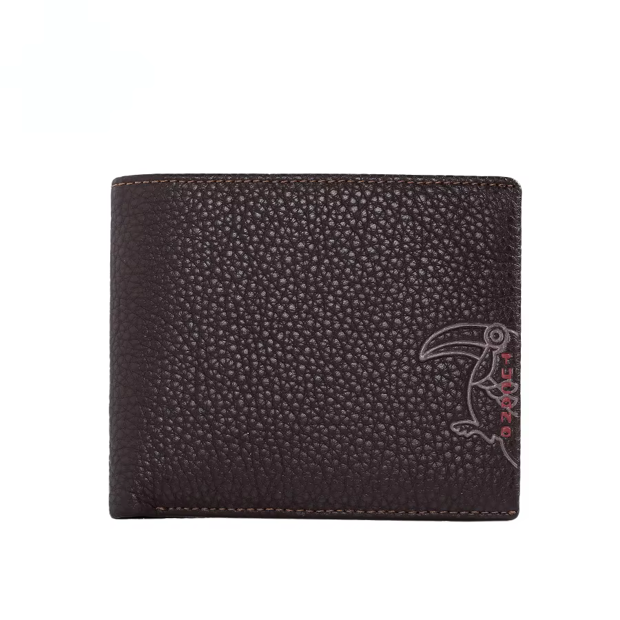 TUCANO hommes portefeuille en cuir véritable court mince à deux volets mâle poche sac à main