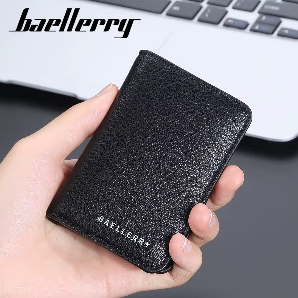 Portefeuille compact de luxe Baellerry pour homme