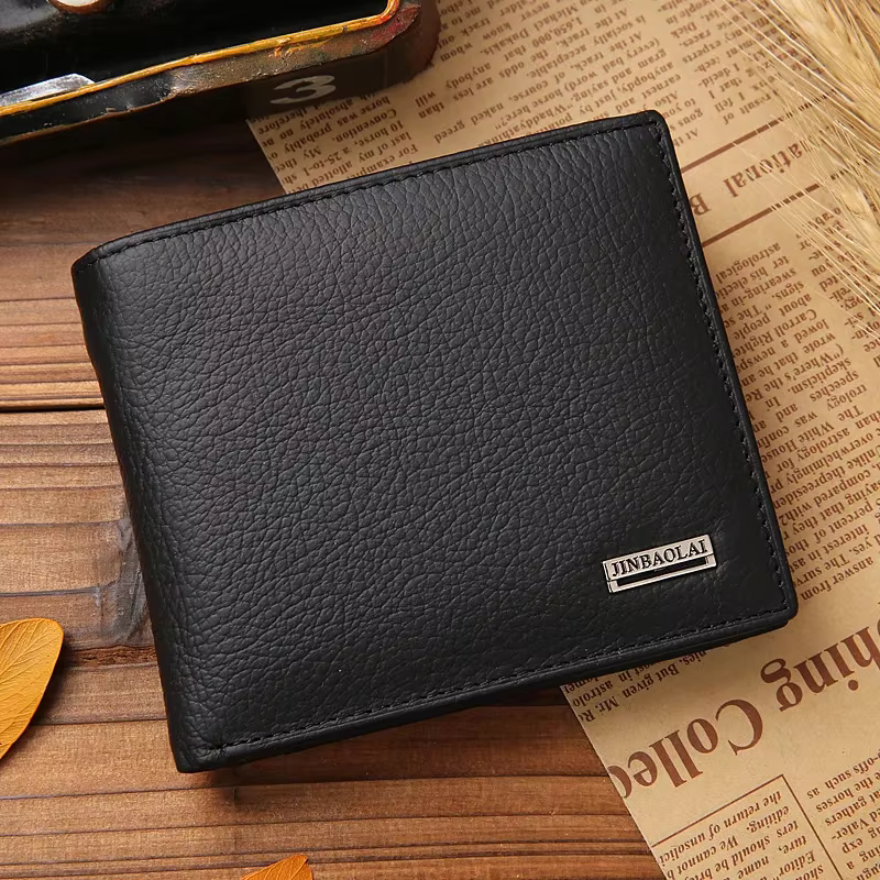 100% en cuir véritable hommes portefeuilles produit Premium