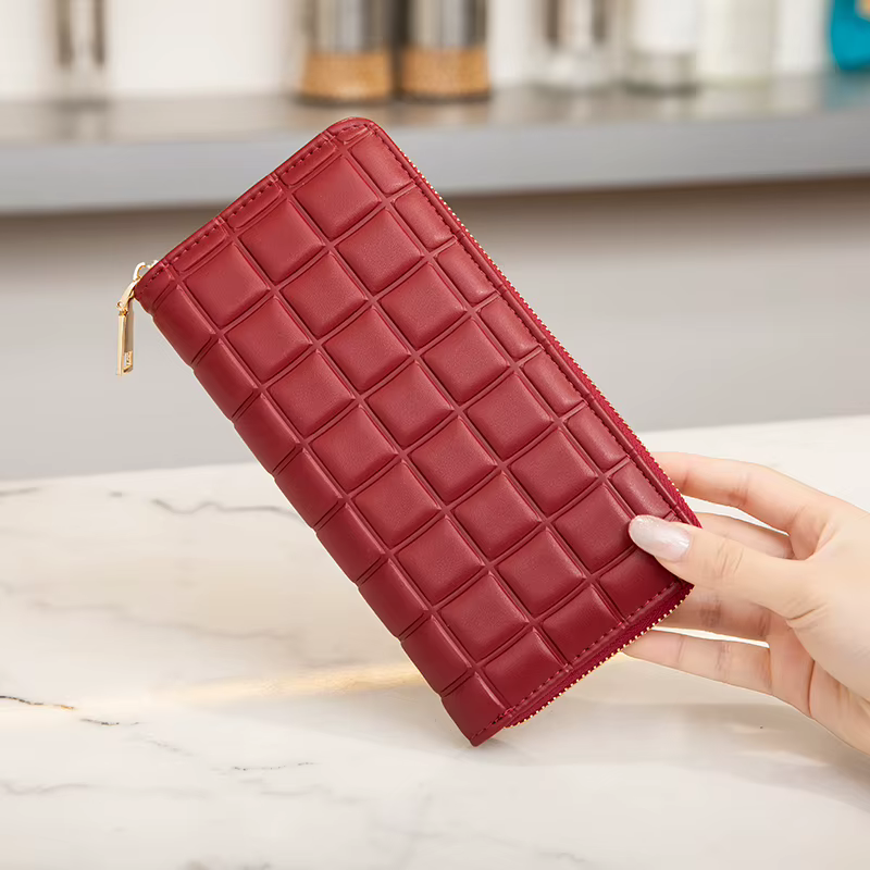 Portefeuille matelassé élégant pour femme