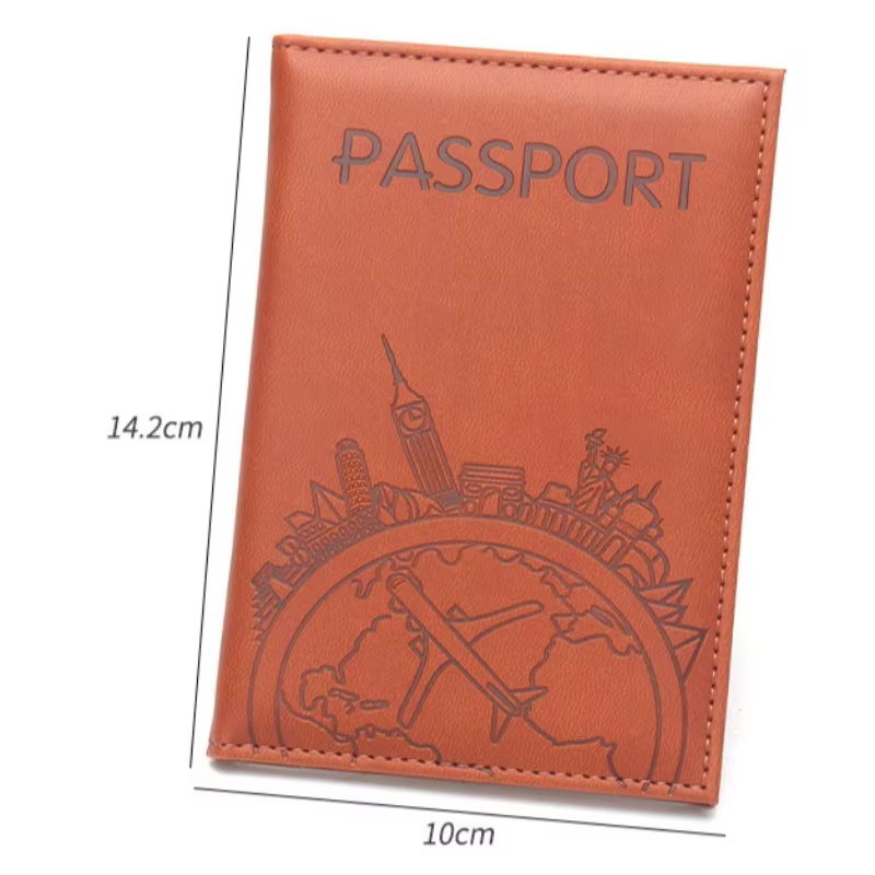 Porte-passeport en cuir