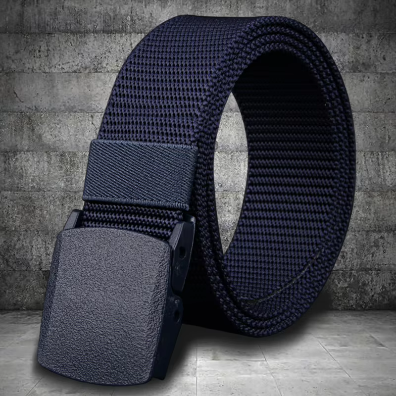 Ceinture pour hommes décontracté léger respirant tactique extérieur boucle automatique entraînement militaire contrôle