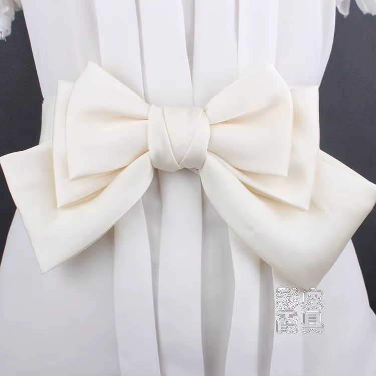 Ceinture large élastique à nœud papillon pour femme