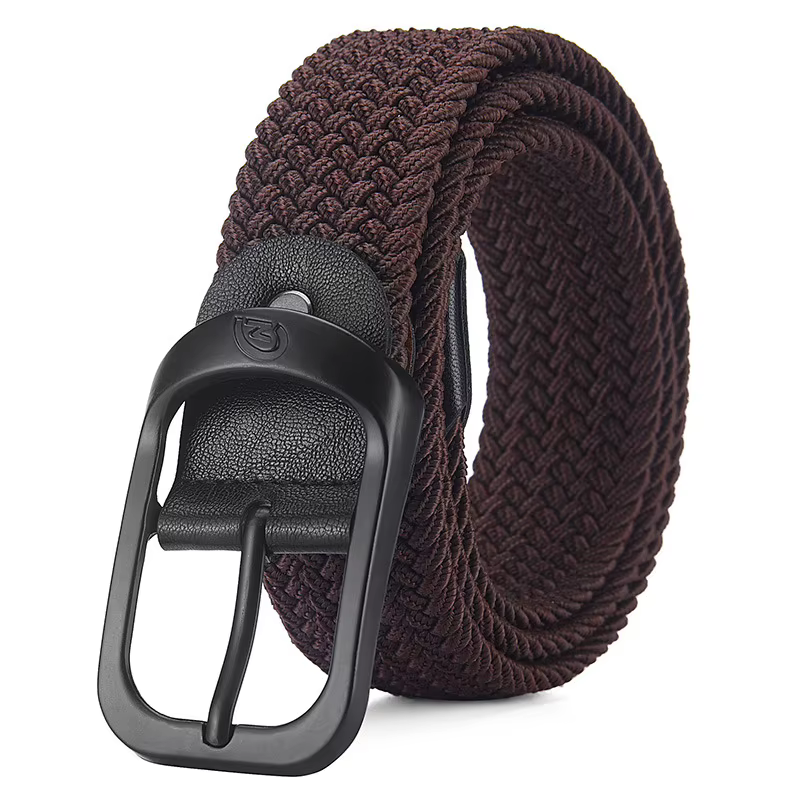 Ceinture élastique tissée décontractée pour hommes et femmes, ceinture de sport de plein air, pas besoin de poinçonnage, ceinture de travail d'escalade pour hommes et femmes, mode