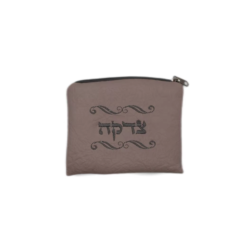 Porte-monnaie en tissu suédé, Mini-sac en tissu brodé hébreu, David de star