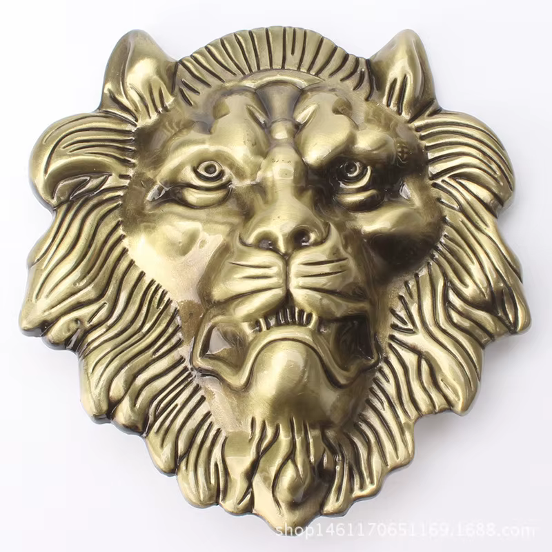 Boucle de ceinture tête de Lion