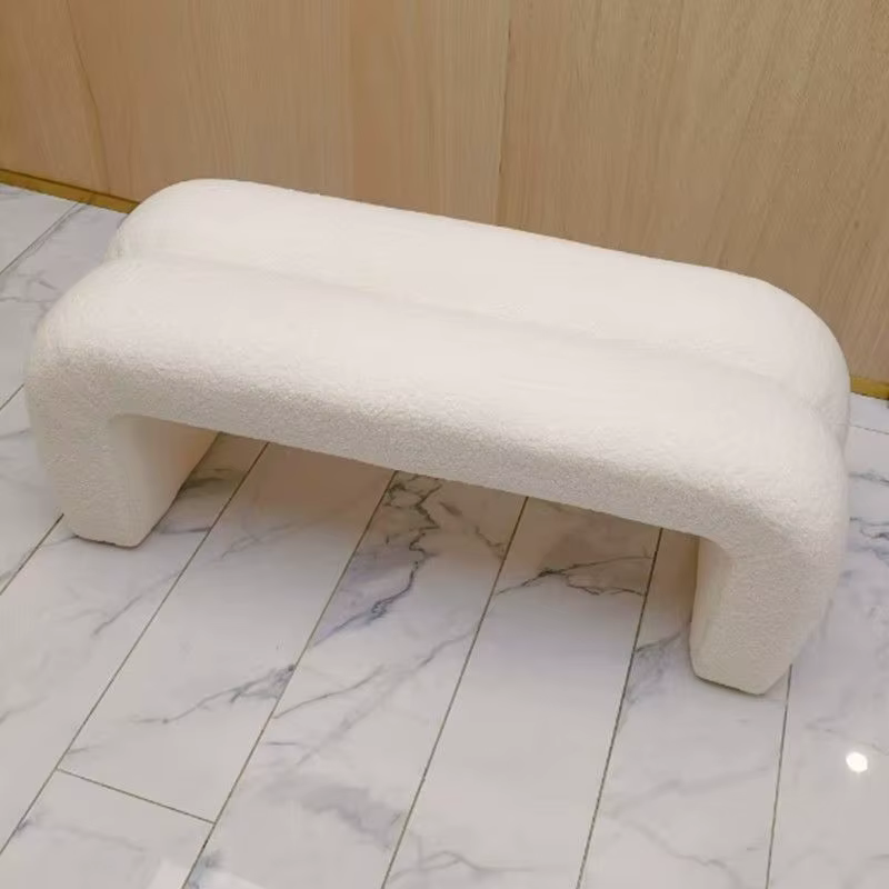 Banc long de luxe léger pour entrée, repose-pieds, banc de bout de lit simple pour chambre, tabourets de canapé pour salon et maison