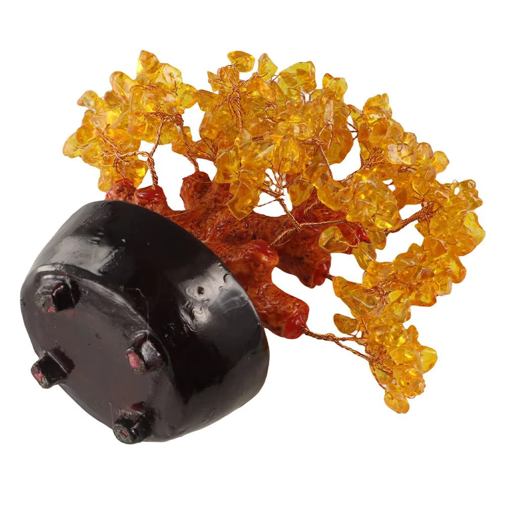 Sculpture d'arbre d'argent porte-bonheur 18cm, décor de table artificiel, Statue d'arbre Feng Shui, ornements, arbre de Fortune, bonsaï de richesse