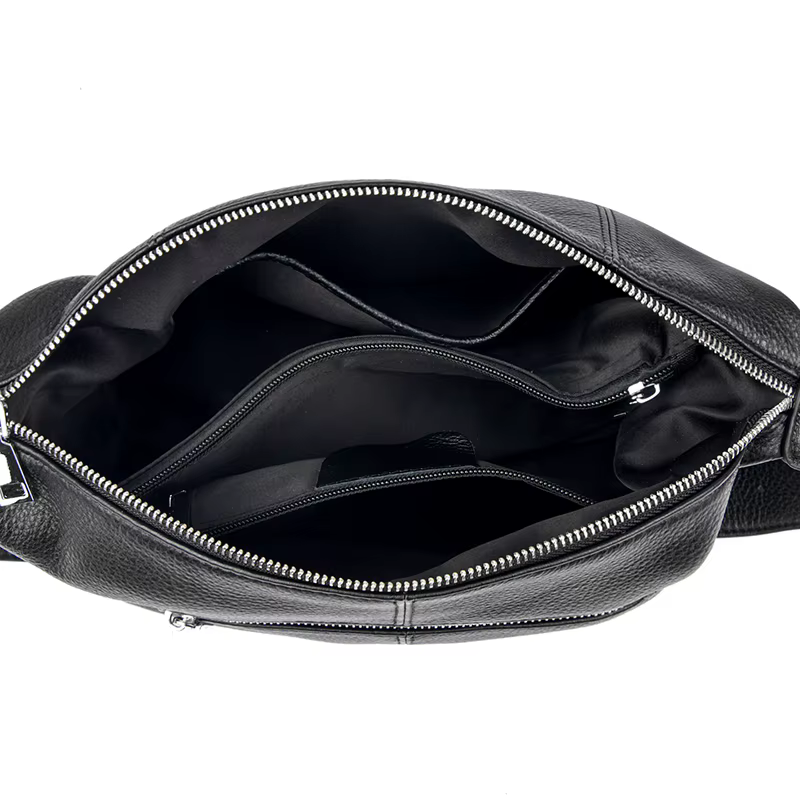 Sac à bandoulière en cuir de grande capacité pour femmes