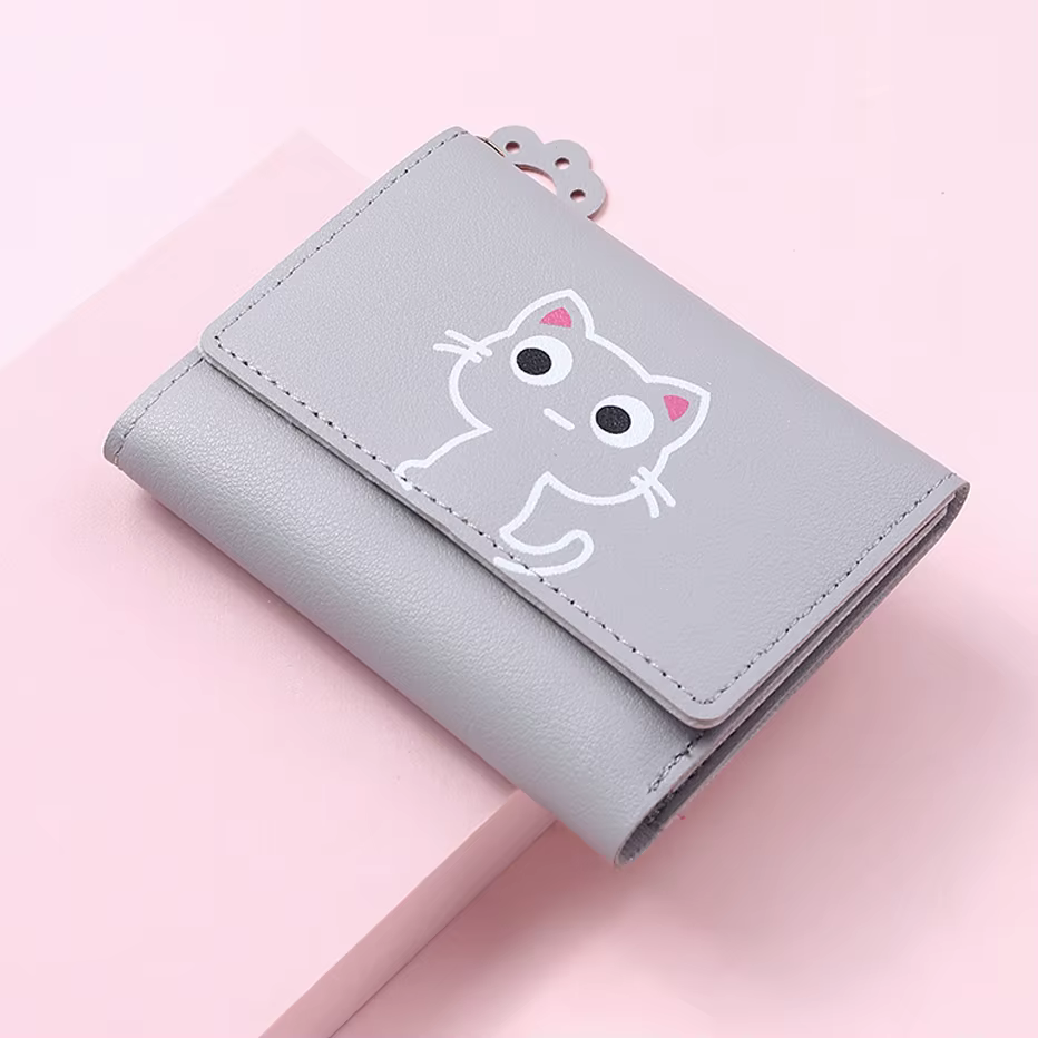 Portefeuille chat mignon pour femmes