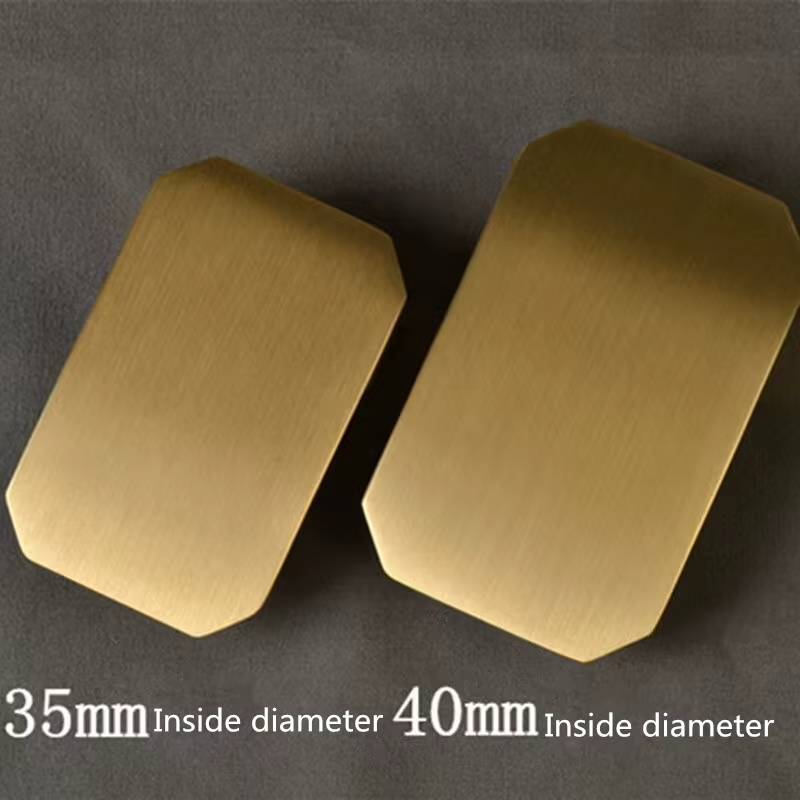 Boucles de ceinture en laiton massif pur