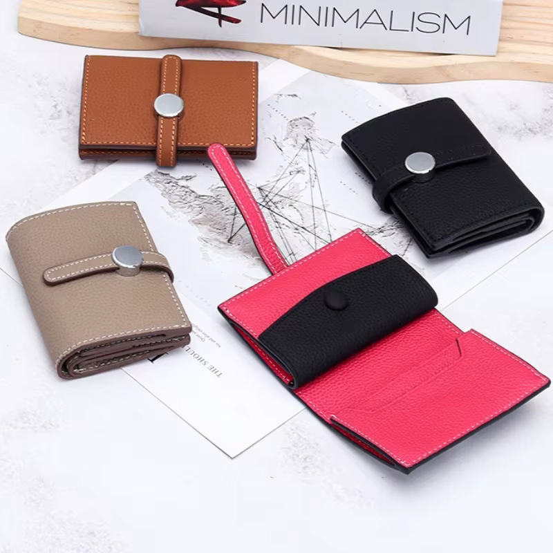 Petit portefeuille en cuir pour femmes