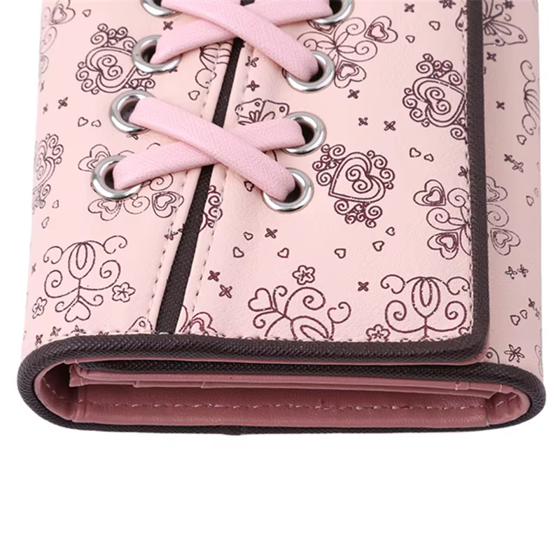 Portefeuille Long pour fille multi-fonctionnel en polyuréthane portefeuilles femmes porte-monnaie porte-cartes pochette