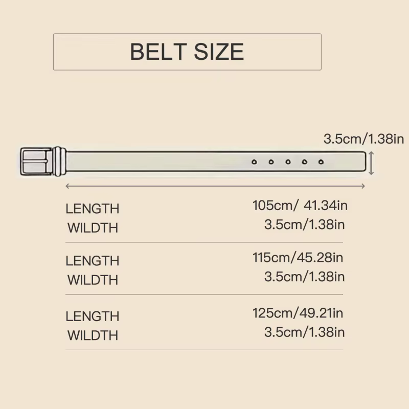 Ceinture formelle pour homme