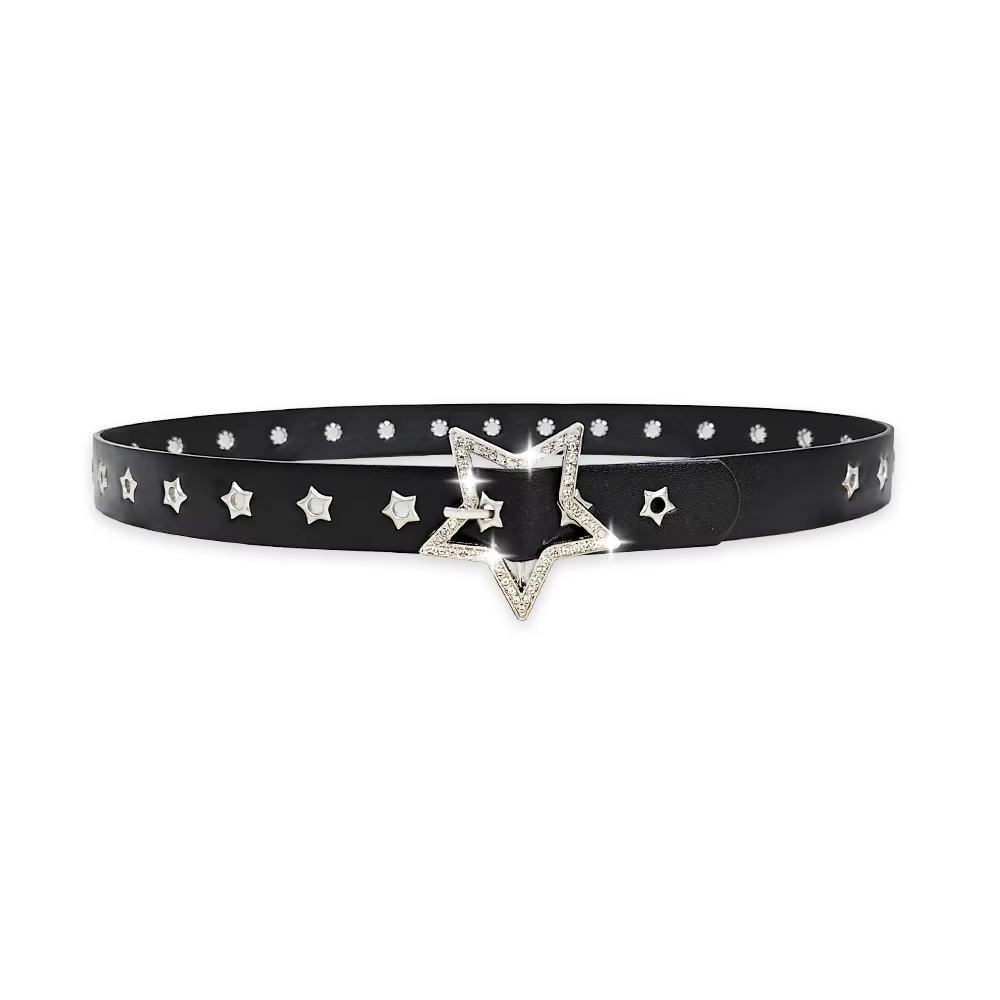 Ceintures de créateurs pour femmes de haute qualité luxe paume Punk Harajuku étoile oeillet Y2K filles jean ceinture