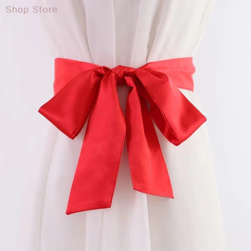 Ceinture élégante en ruban de couleur unie pour jupes et jeans ; Idéal pour les robes de mariage et de demoiselles d'honneur