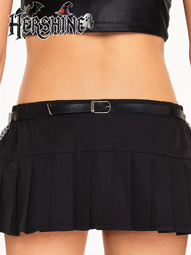 HERSHINE – ceinture en cuir avec chaîne étoile pour femmes