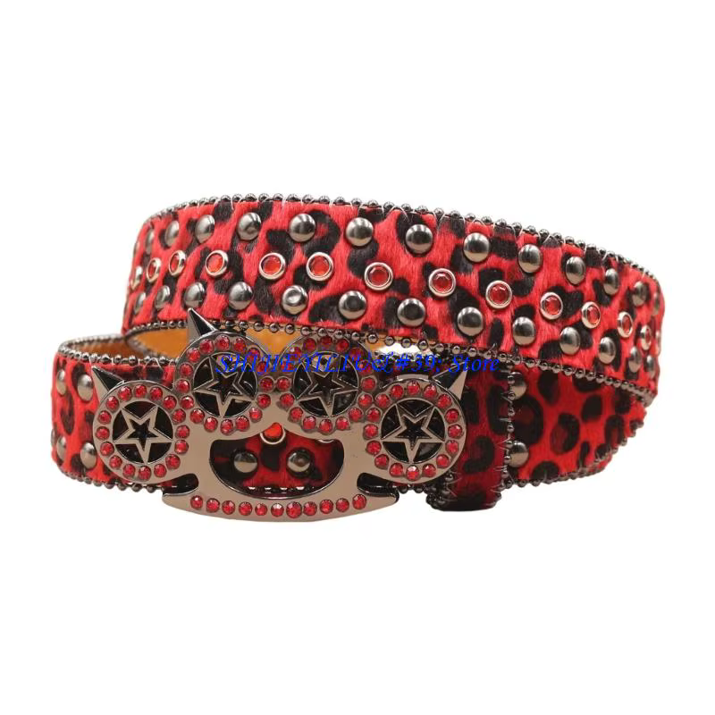 Ceinture unisexe à breloques occidentales E21F