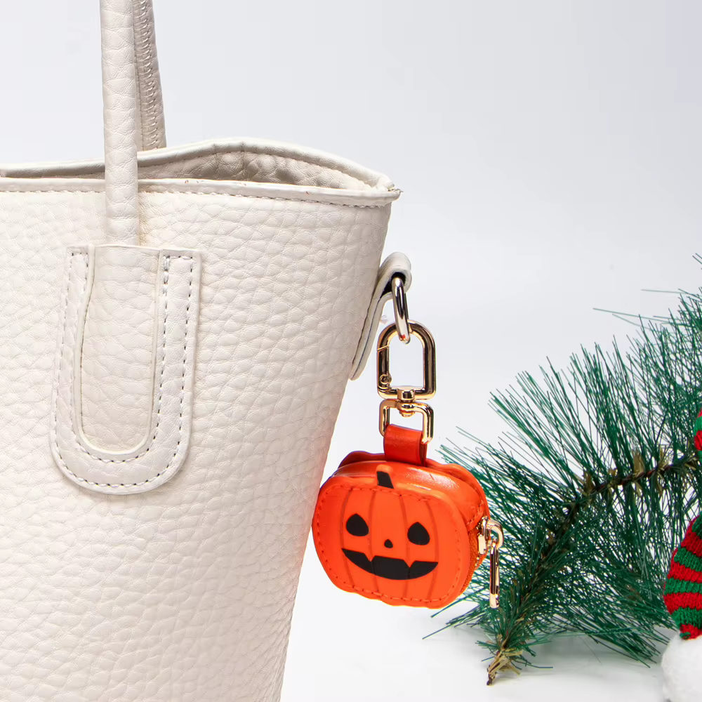 Mini porte-monnaie vintage à imprimé Père Noël