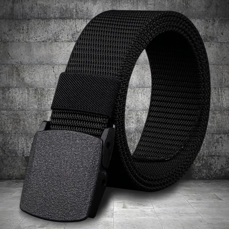Ceinture pour hommes décontracté léger respirant tactique extérieur boucle automatique entraînement militaire contrôle