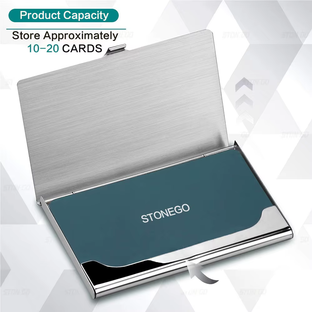 Porte-cartes de visite en métal-étui pour cartes