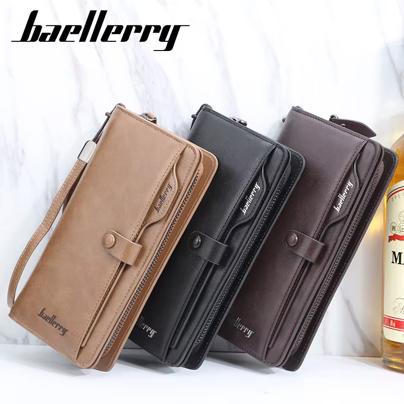 Portefeuille long rétro pour homme Baellerry