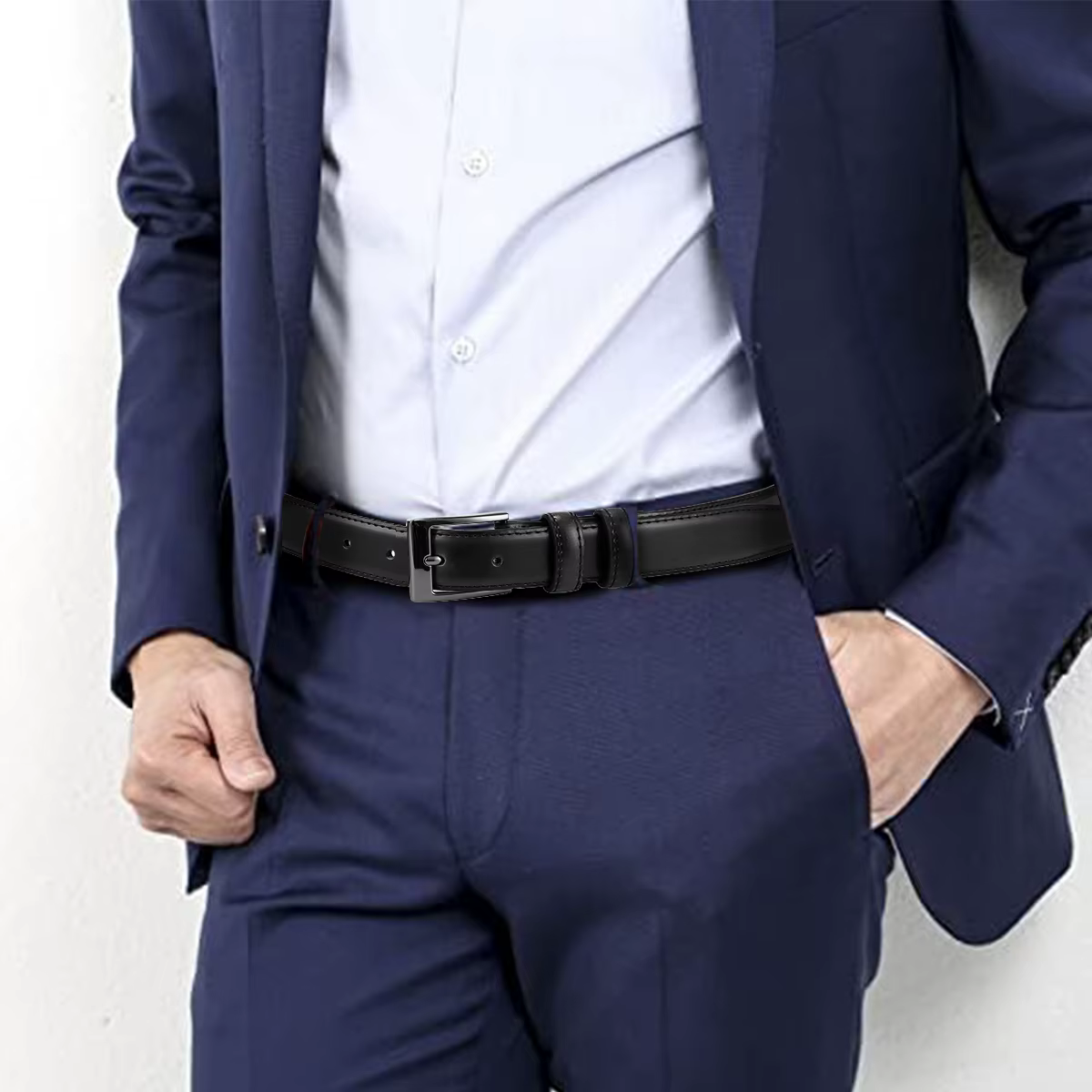 Ceinture double couche pour homme