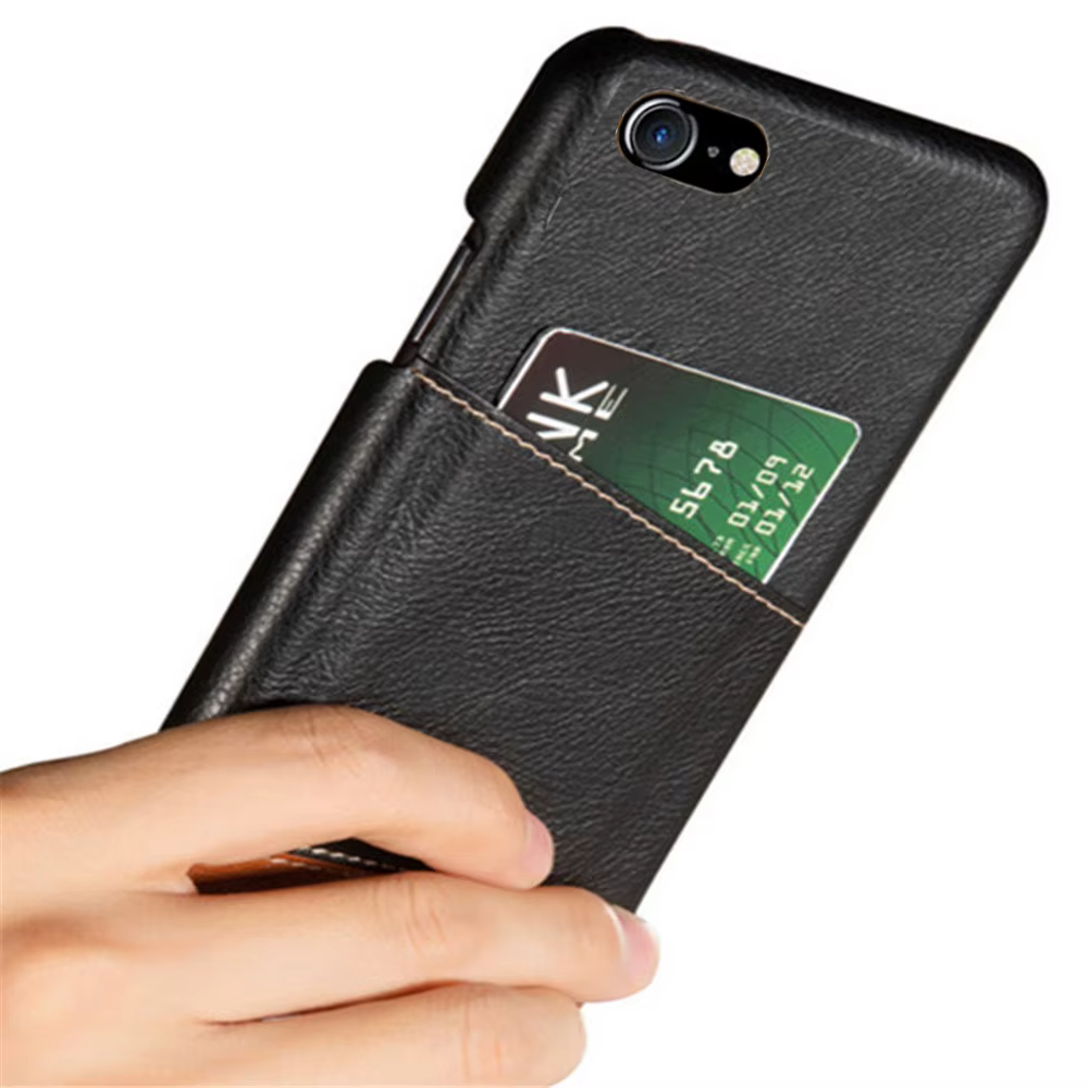 Étui portefeuille en cuir PU pour iPhone